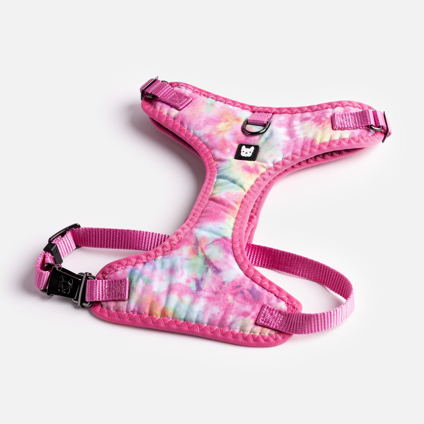 Poplin Dog Harness (Pink Tie Dye)