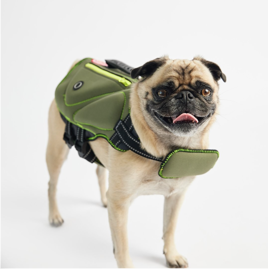 Neoprene Dog Life Jacket (Khaki)