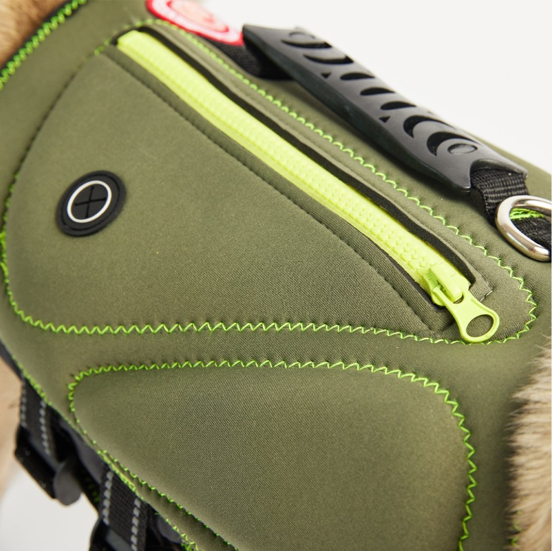 Neoprene Dog Life Jacket (Khaki)
