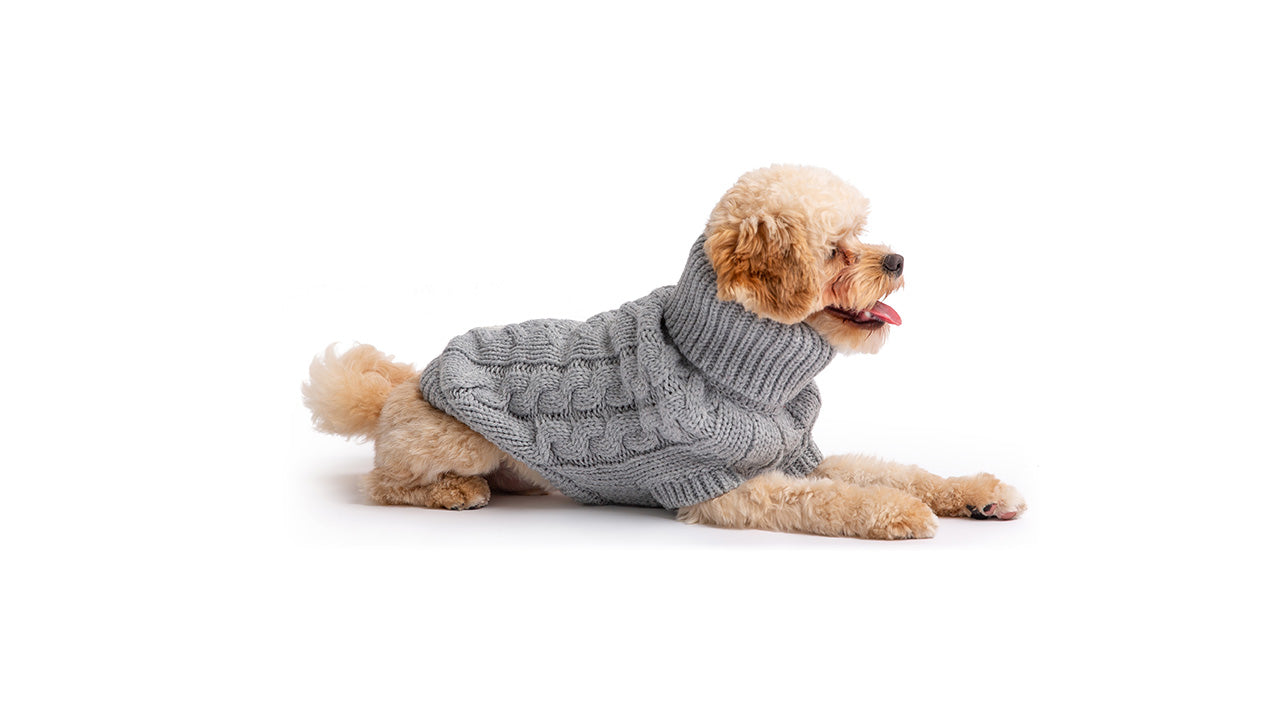 Chalet Dog Sweater (Grey)
