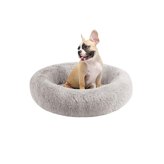 Oval Donut Pet Bed - Small (Grey)